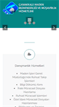 Mobile Screenshot of canakkalemaden.com